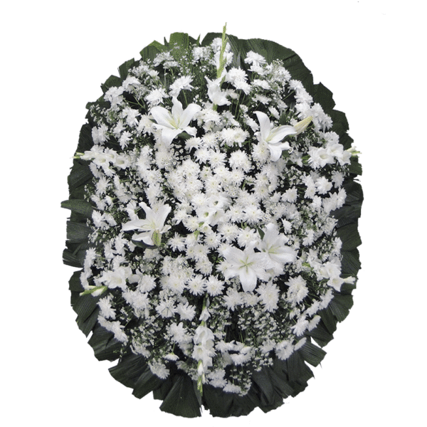 Coroas de Flores Luxo Branca