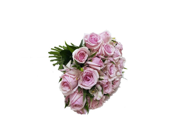 Buquê de Rosas Cor de Rosa Rústico