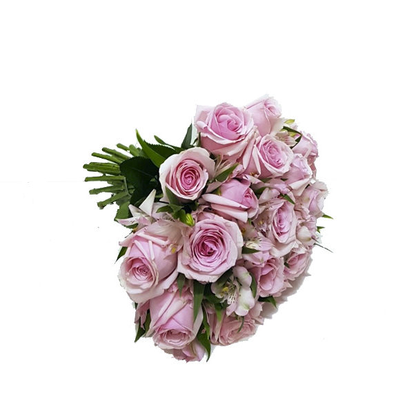 Buquê de Rosas Cor de Rosa Rústico