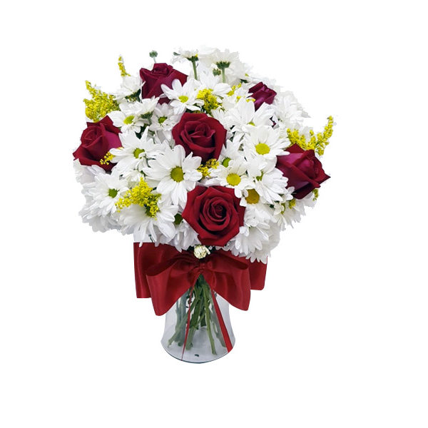 Mix de Margaridas e Rosas
