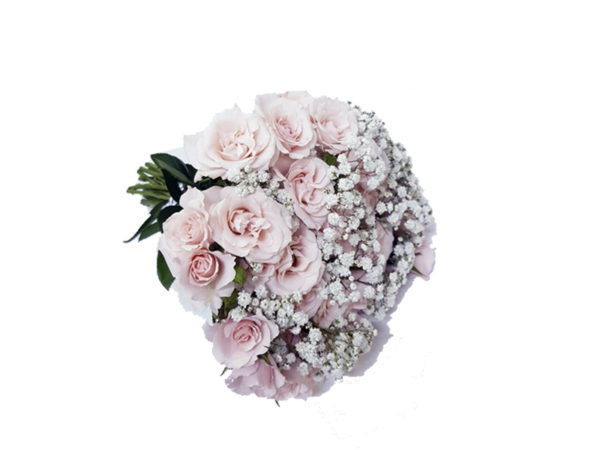 Buquê de Mini Rosas Bebê e Egypsofila