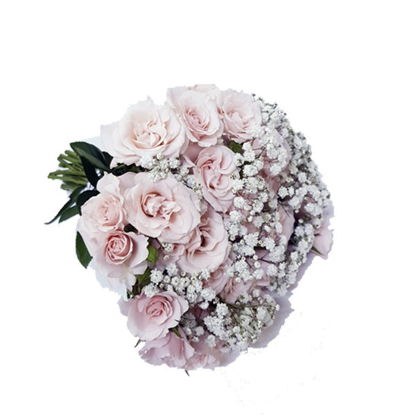 Buquê de Mini Rosas Bebê e Egypsofila