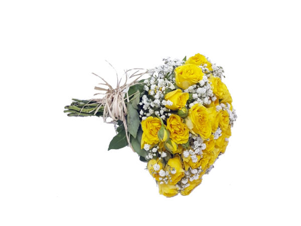 Buquê de Mini Rosas Amarelo