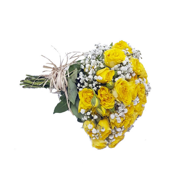 Buquê de Mini Rosas Amarelo