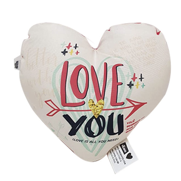 Almofada de Coração Love You